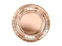 Rosegold metalické papierové taniere