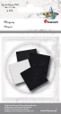 Samolepiace štvorcové magnety 2,5 cm, 4 titánové ks