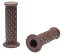 Radenie na riadidlá motocykla Retro Karo Rubber Dark Brown 22 / 24,5 -123