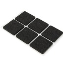 Nábytková plsť štvorcová ČIERNA 35x35 (blister 6 ks)