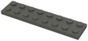 LEGO TANIER 2X8 TMAVO SIVÁ 3034