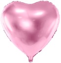 Ružové srdce fóliový balón 61 cm Valentín