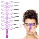 OPÄTOVNE POUŽITEĽNÉ STYLINGOVÉ ŠABLÓNY NA ÚPRAVU MAKEUPU OBOČIA 8 V 1
