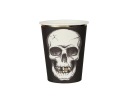 Papierové poháre lebky 270ml 10ks Halloween