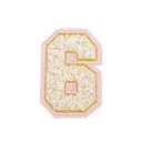 PATCH vyšívané číslo 6 šesť číslo šesť