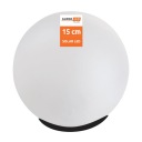 Záhradná lampa LED solárna guľa 15 cm, pozemná SuperLED