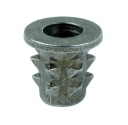 Nátrubok na nabíjanie M6 x 10 mm s nákružkom na drevo