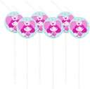 Broken TUBE slamky PRINCESS Party BIRTHDAY x6