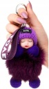 Prívesok na kľúče pre bábiku Pompom na kľúče od kabelky Tašky Keychain prívesok pre bábiku