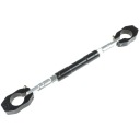 Čierna hliníková vzpera riadidiel pre 22mm riadidlá Racing Force