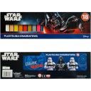 Štvorcová PLASTICÍNOVÁ SADA 18 KUSOV STAR WARS