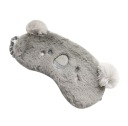 Čelenka maska ​​na oči do lietadla na spanie s gumičkou, srsť medvedíka koala