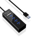 Rozbočovač USB HUB ROZBOČOVAČ KÁBLOV PRE 4 USB 3.0 5Gb/s PORTY pre počítač