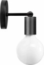 LAMPA NÁSTENNÁ LAMPA NÁSTENNÉ SVIETIDLO KOVOVÉ DEKORATÍVNE LOFT ČIERNA
