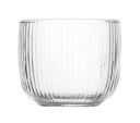 TEPLOTNE ODOLNÝ ryhovaný hrnček bez ucha JUSTINE GLASS na horúce 250 ml