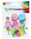 Kreatívne ozdobné gombíky PASTEL 40g 75 ks