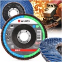 Lamelový kotúč na brúsenie ocele 125x1mm P120 WURTH Strong 1ks