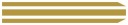 Nálepky na motorku STRIPES 30cm ZLATÁ #2