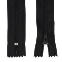ŠPIRÁLOVÝ Zips #3 TENKÝ - 20 CM - ČIERNA