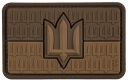 3D nášivka na vlajku Ukrajiny s emblémom Trident M-Tac 8x5 cm PVC Coyote na suchý zips