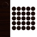 Samolepiaci kryt nalepenie na nábytok Farba Wenge fi 14mm 25 kusov DIY