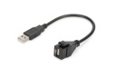 Keystone USB A modul s 16cm káblom, DIGITUS konektor