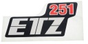 Nálepka bočného krytu MZ ETZ 251