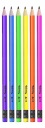 6x TROJUHOLNÍKOVÁ HB NEON COLORINO detská ceruzka