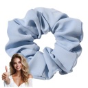 Vlásenka LIKE SILK scrunchies, modrá, BEZPEČNÉ froté, LARGE XXL