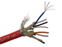Ethernet krútená dvojlinka kat.7 FTP červená 1m Telegartner