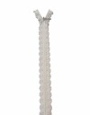 Krémový zips, prekrytý čipkou, 20 cm