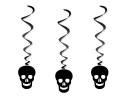 Halloweenska dekorácia Skull Gimlets 3 ks