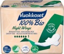 Hygienické vložky Vuokkoset Bio Night s nočnými krídelkami