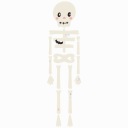 Prívesok SKELETON, dekorácia HALLOWEEN, 110 cm