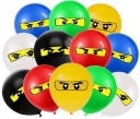 BALÓNOVÉ BALÓNY NINJAGO NINJA GO DARČEK K NARODENINÁM HEL 12ks