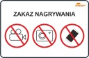 Č. 65 VÝSTRAŽNÁ TABUĽKA ZÁKAZ NAHRÁvania