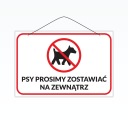 Laminovaný nápis A5 PROSÍM, NECHAJTE PSY PRI