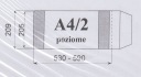 Obal A4/2 výška 203 mm HORIZONTÁLNE pre D&D music
