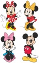 NÁLEPKY MICKEY MINNIE MOUSE NA BIELEJ FÓLII NA NÁSTENNÝ NÁBYTOK