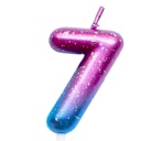 Narodeninová SVIEČKA na galaxy tortu NARODENINY ČÍSLO 7 sedem