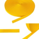 Popruhová páska 20mm Popruh Lanyard 5m žltá