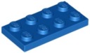 LEGO PLATE 2X4 - MODRÝ Č. 3020 - 3KS.