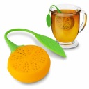 Silikónový TEA INFUNER na hrnček, ORANŽOVÝ