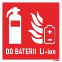 Hasiaci prístroj na Li-ion batérie 150x150 PVC sign