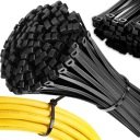 100x SVORKY KABELNÉ VIAZAČKY ČIERNE VIAZAKY 2,5 x 100 mm | 100 KS