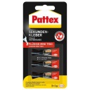 Pattex sekundové lepidlo 3x1g štrbinové sklo...