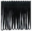 Ozdobné strapce 8cm ČIERNA 0,5m