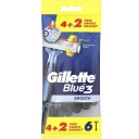 GILLETTE Blue 3 Hladké žiletky 4+2 ks