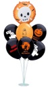 Stojan + Balóny HALLOWEEN SKULL Duch BEZ HÉLIA
