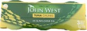 Tuniak v slnečnicovom oleji John West 3x80g